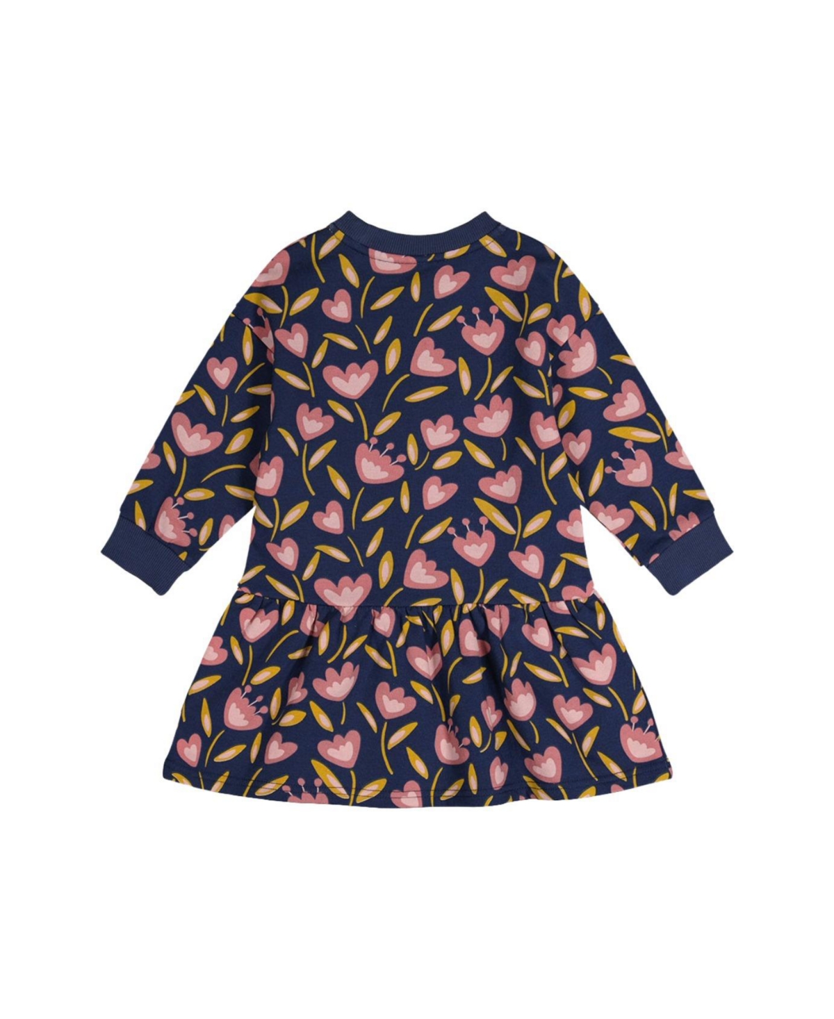 Deux par Toddler Girls 2T - 5T French Terry Dress Tulip Print