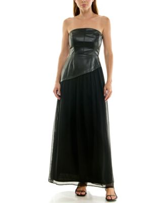 Juniors' Sweetheart Neck Midi Dress