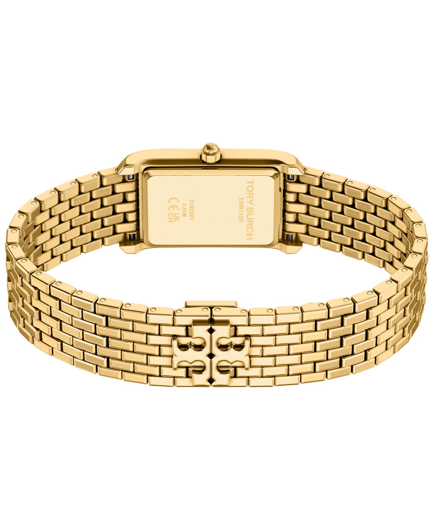 Женские часы Tory Burch Slim Eleanor Gold-Tone Bracelet Watch 20mm — фото 5