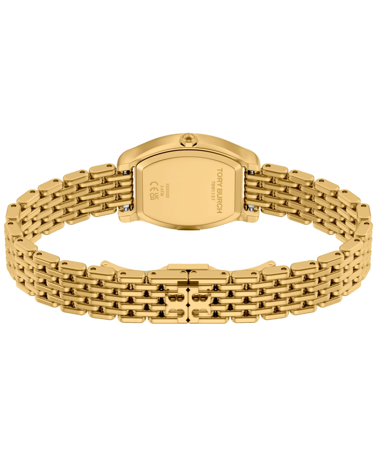 Женские часы Tory Burch Small Eleanor Curve Gold-Tone Bracelet Watch 24mm — фото 5