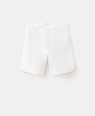 Men's Linen 8.54" Bermuda Shorts