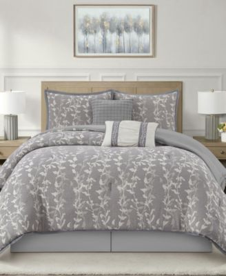 Desia Leaves 6-Piece Comforter Set, King
