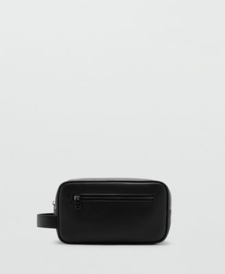 Men's Zipped Leather Cosmetic Bag