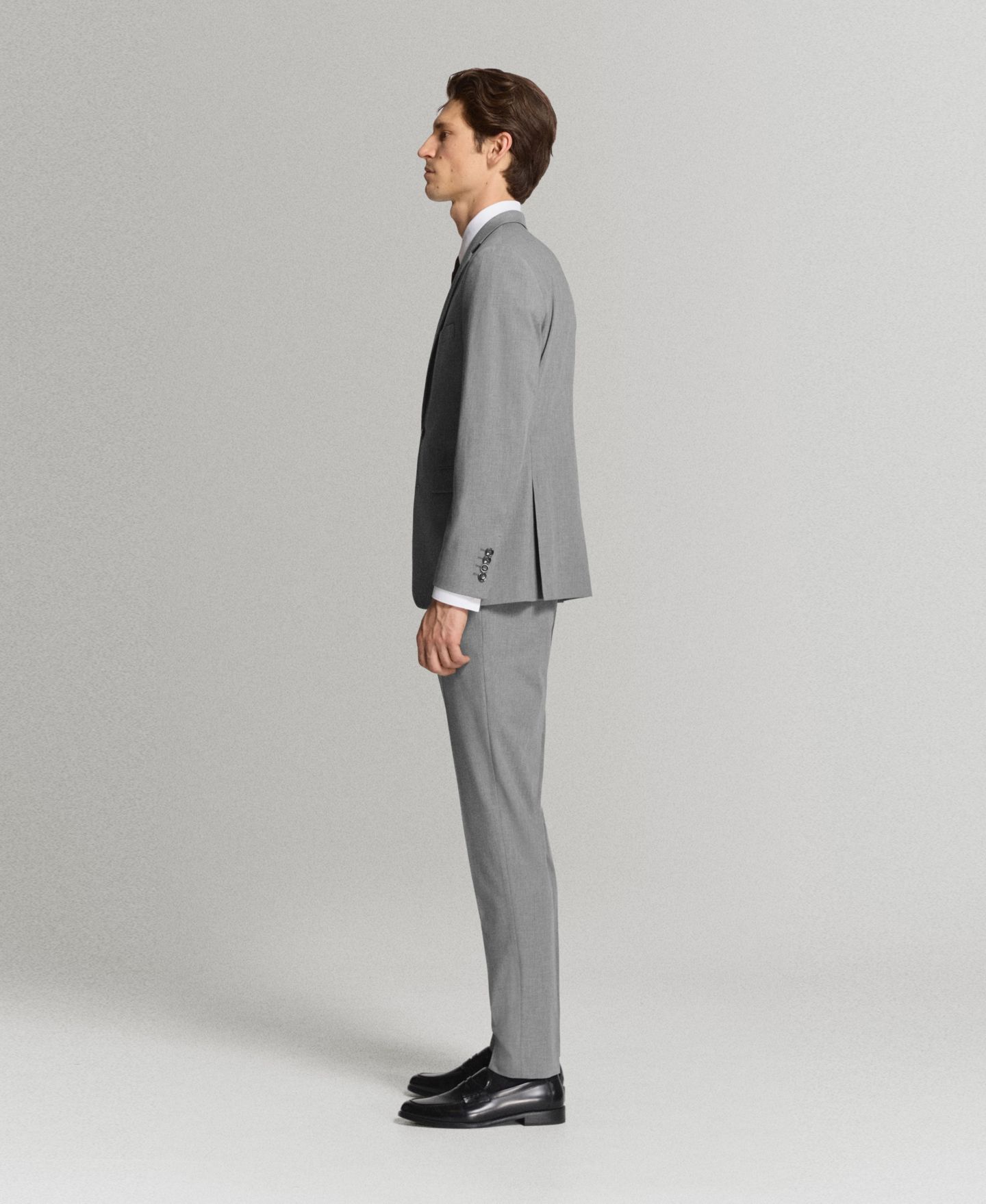 Мужские брюки MANGO Paris Slim-Fit Suit, цвет: Серый — фото 5