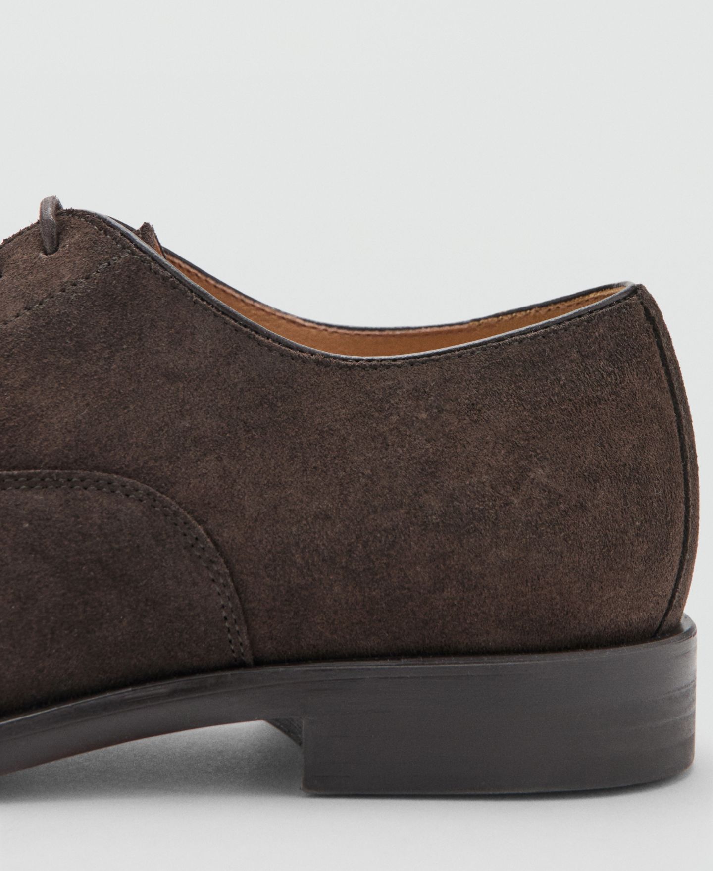Обувь Mango Men's Leather Suit Shoes, цвет: Шоколадный — фото 2