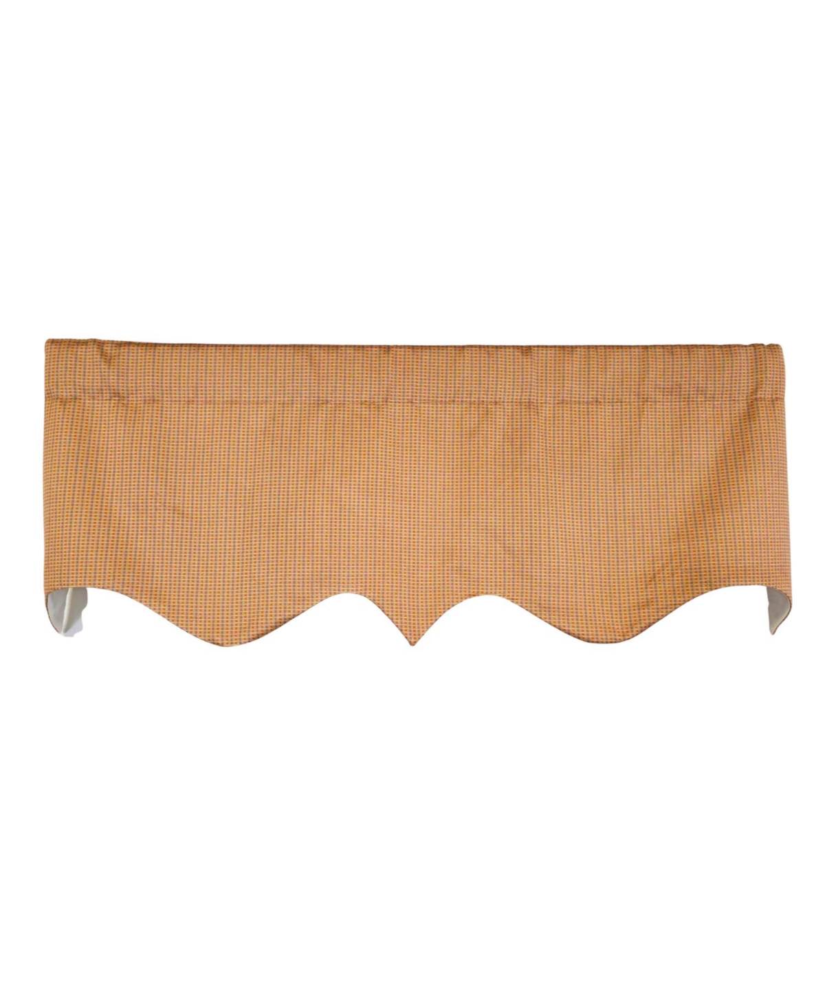 Rlf Home Mini Woven Regal Window Valance 100% Cotton Lined Rod Pocket