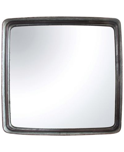Square Iron Framed Mirror