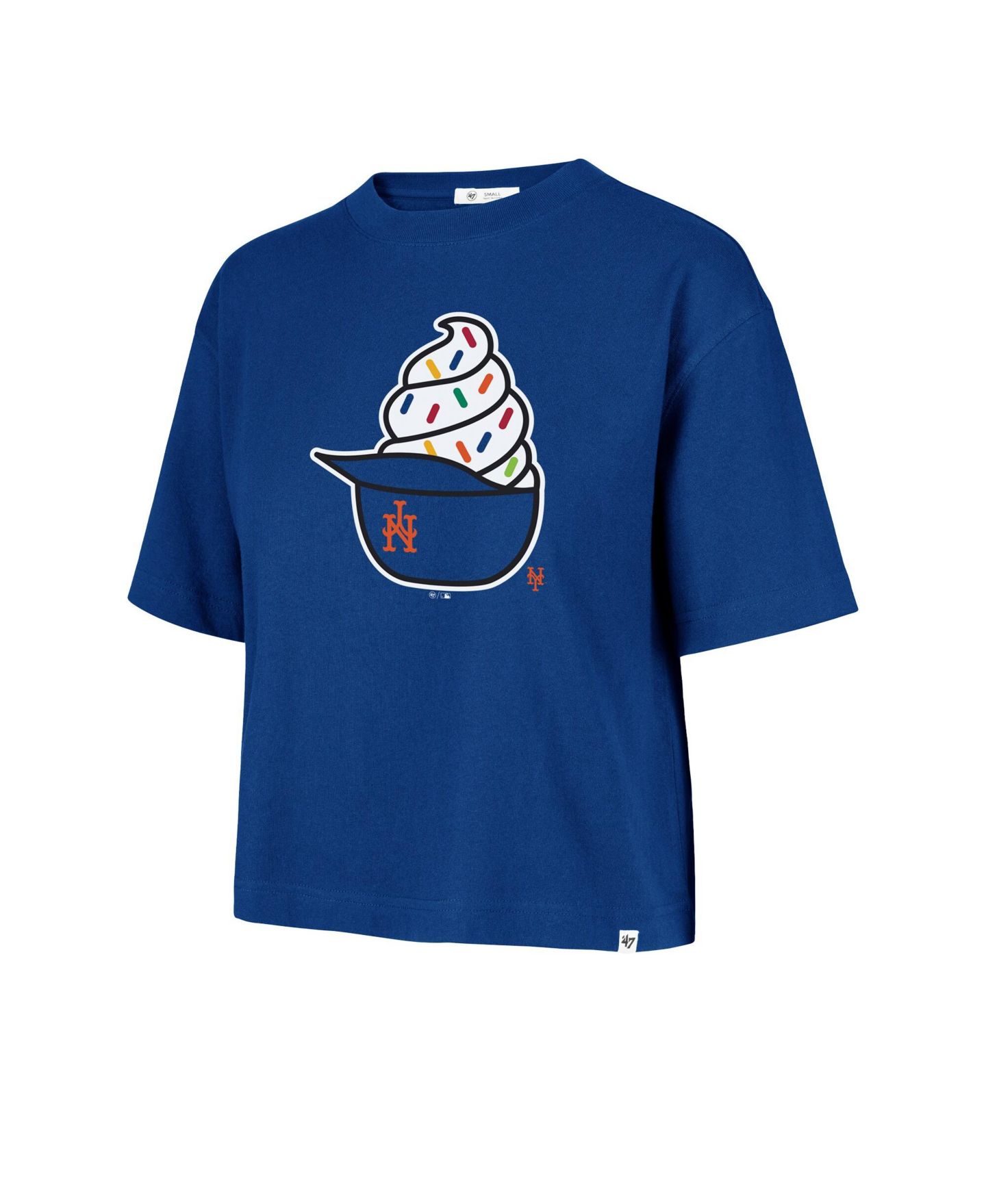 Женская футболка '47 Brand Royal New York Mets Ice Cream Helmet — фото 3