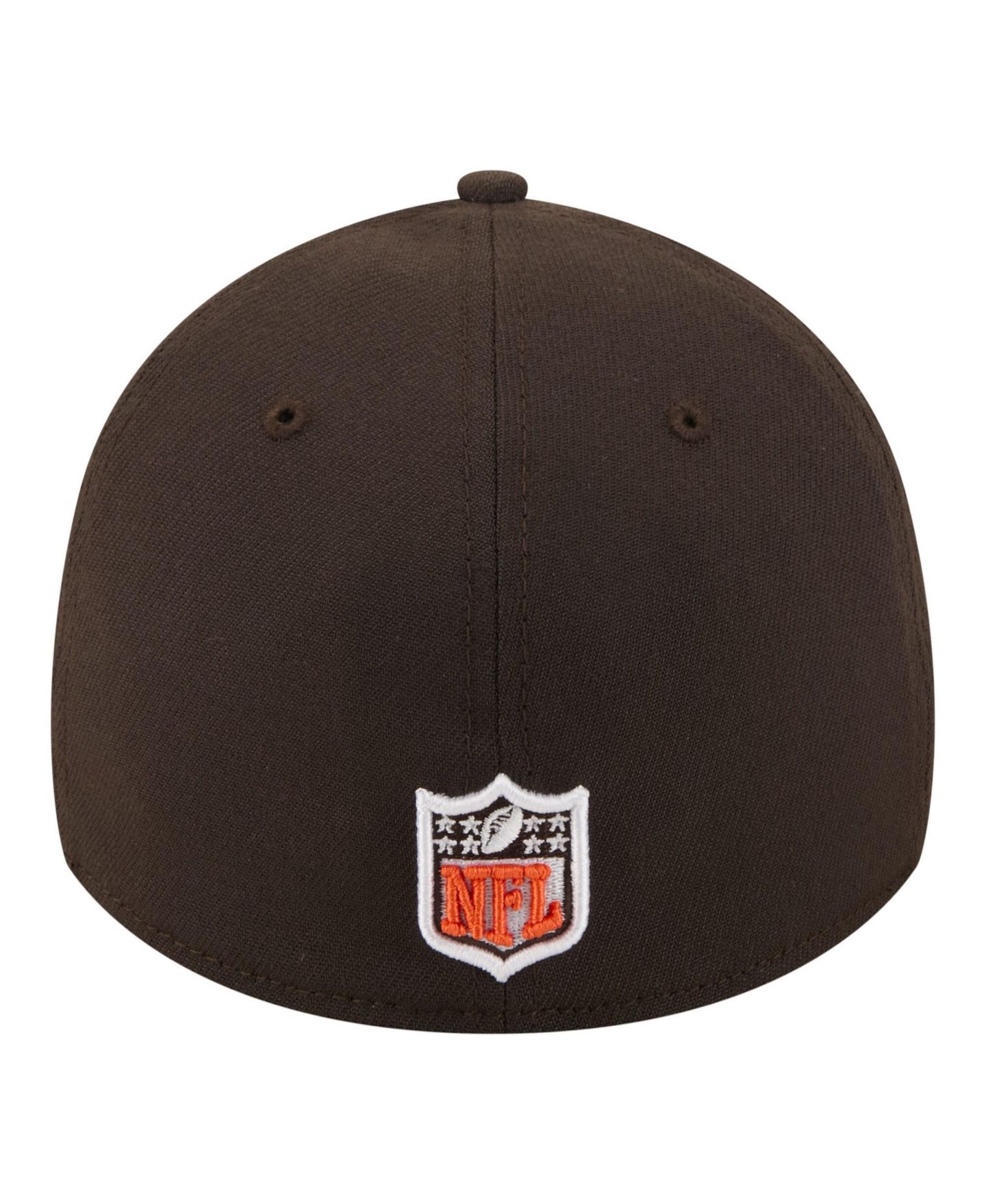 Мужская кепка New Era Brown Cleveland Browns Core Team 39THIRTY Flex Hat — фото 3