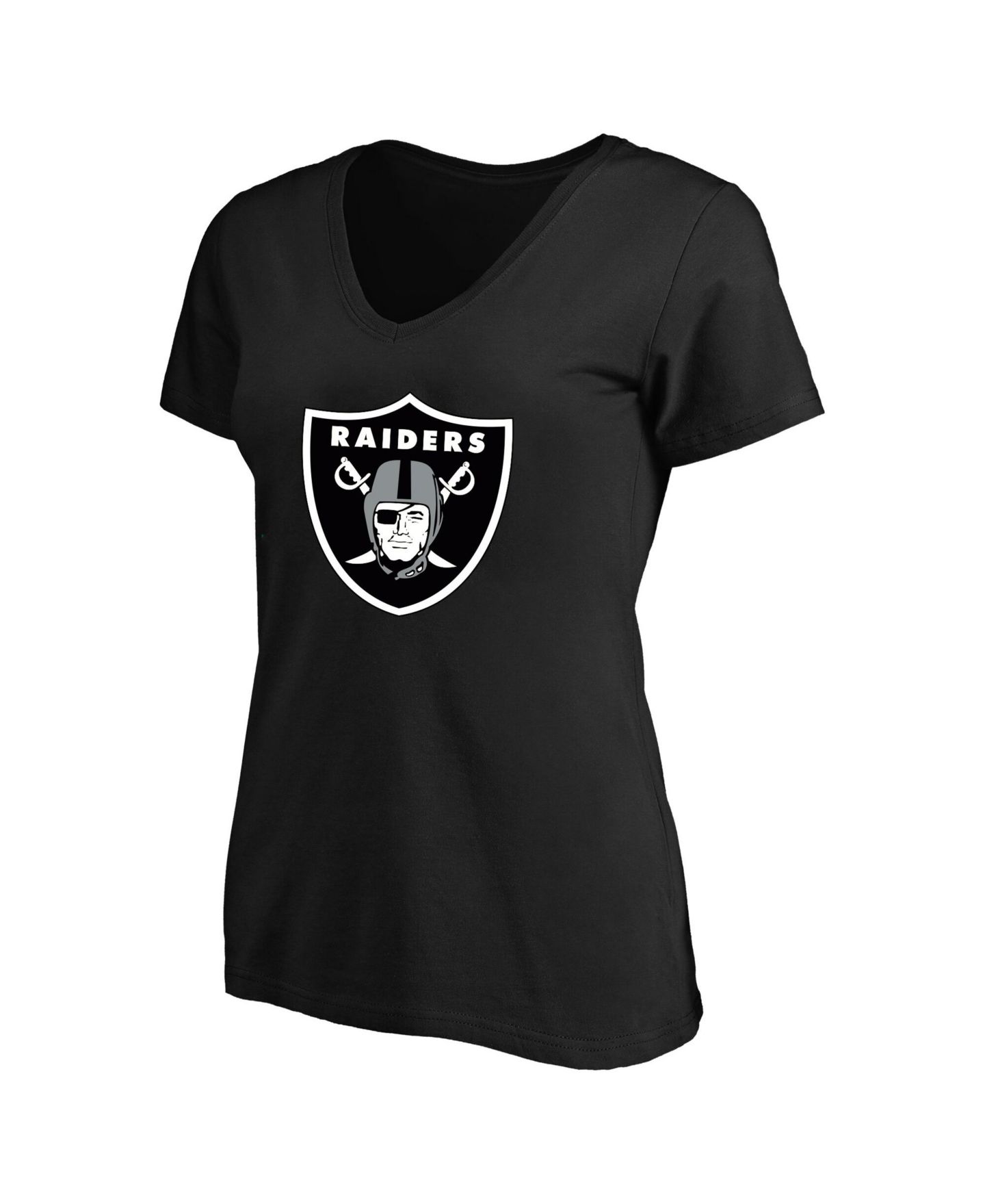 Женская футболка Fanatics Fernando Mendoza Black Las Vegas Raiders Plus Size Name & Number V-Neck — фото 3
