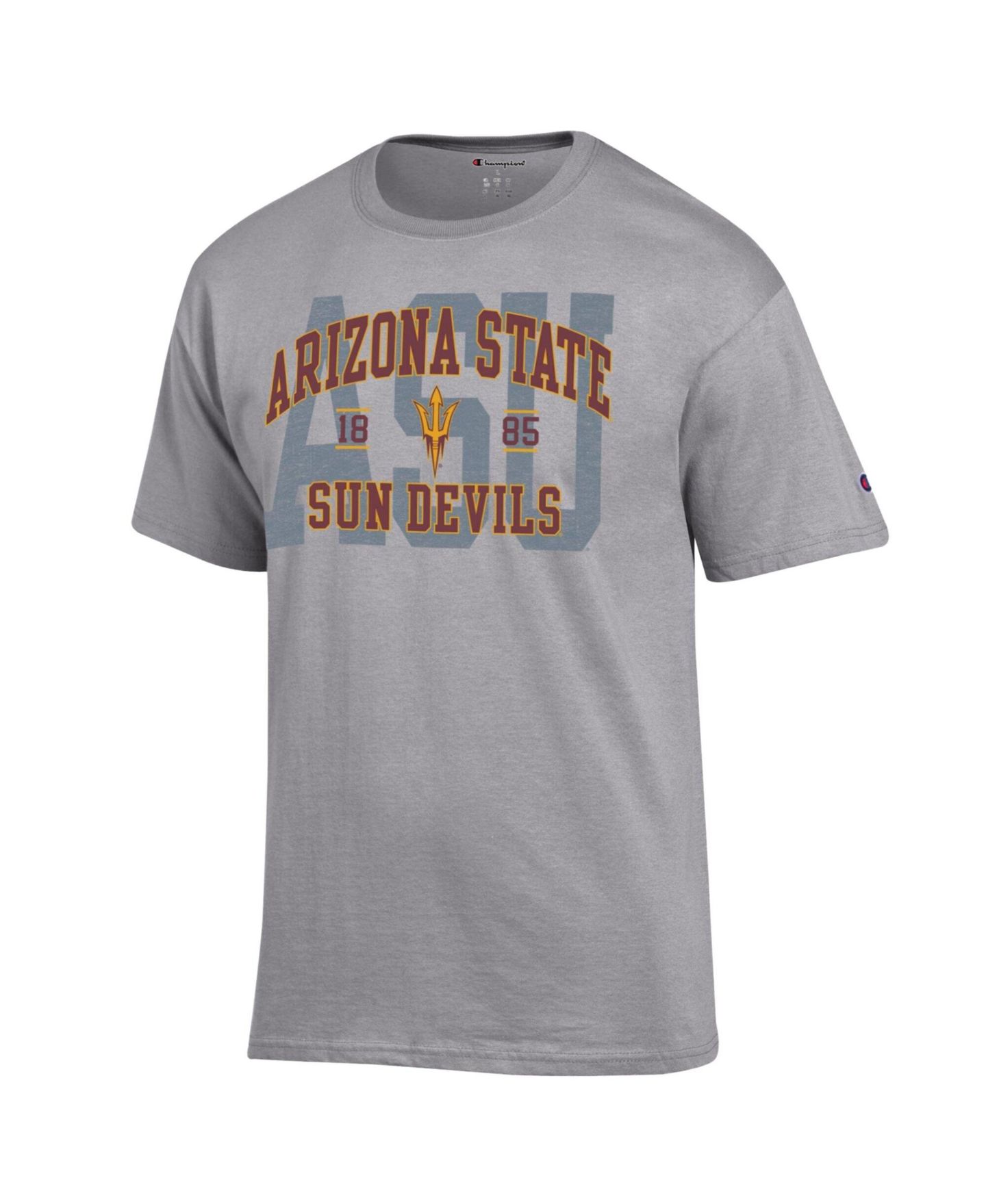 Мужская футболка Champion Heather Gray Arizona State Sun Devils Varsity — фото 3