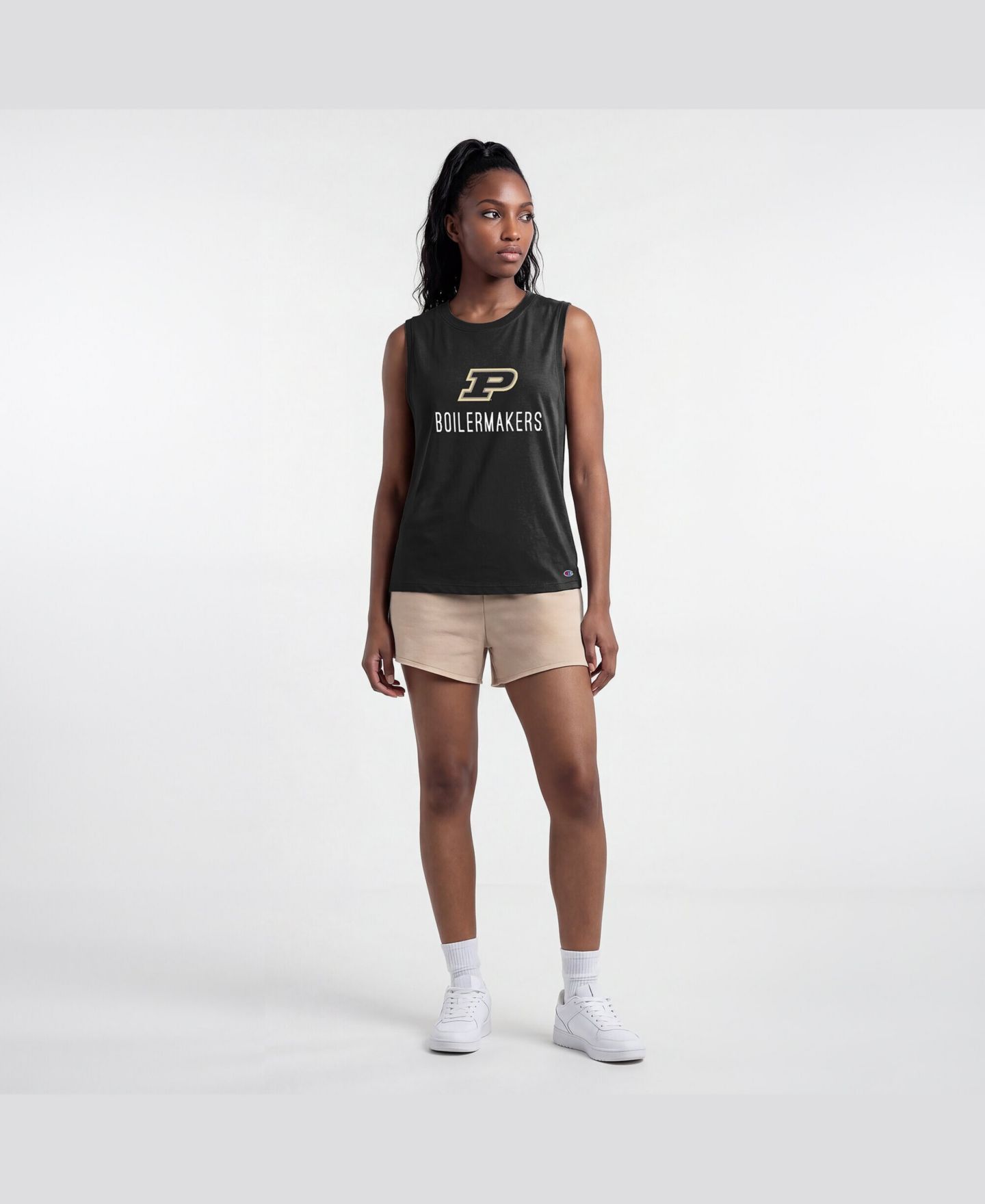 Женский топ Champion Black Purdue Boilermakers Lifestyle — фото 2
