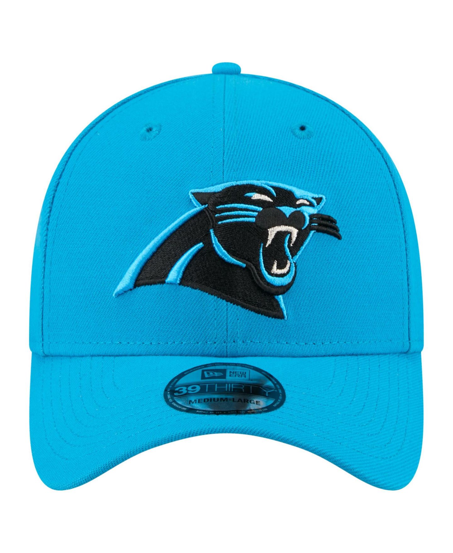 Мужская кепка New Era Blue Carolina Panthers Core Team 39THIRTY Flex Hat — фото 4