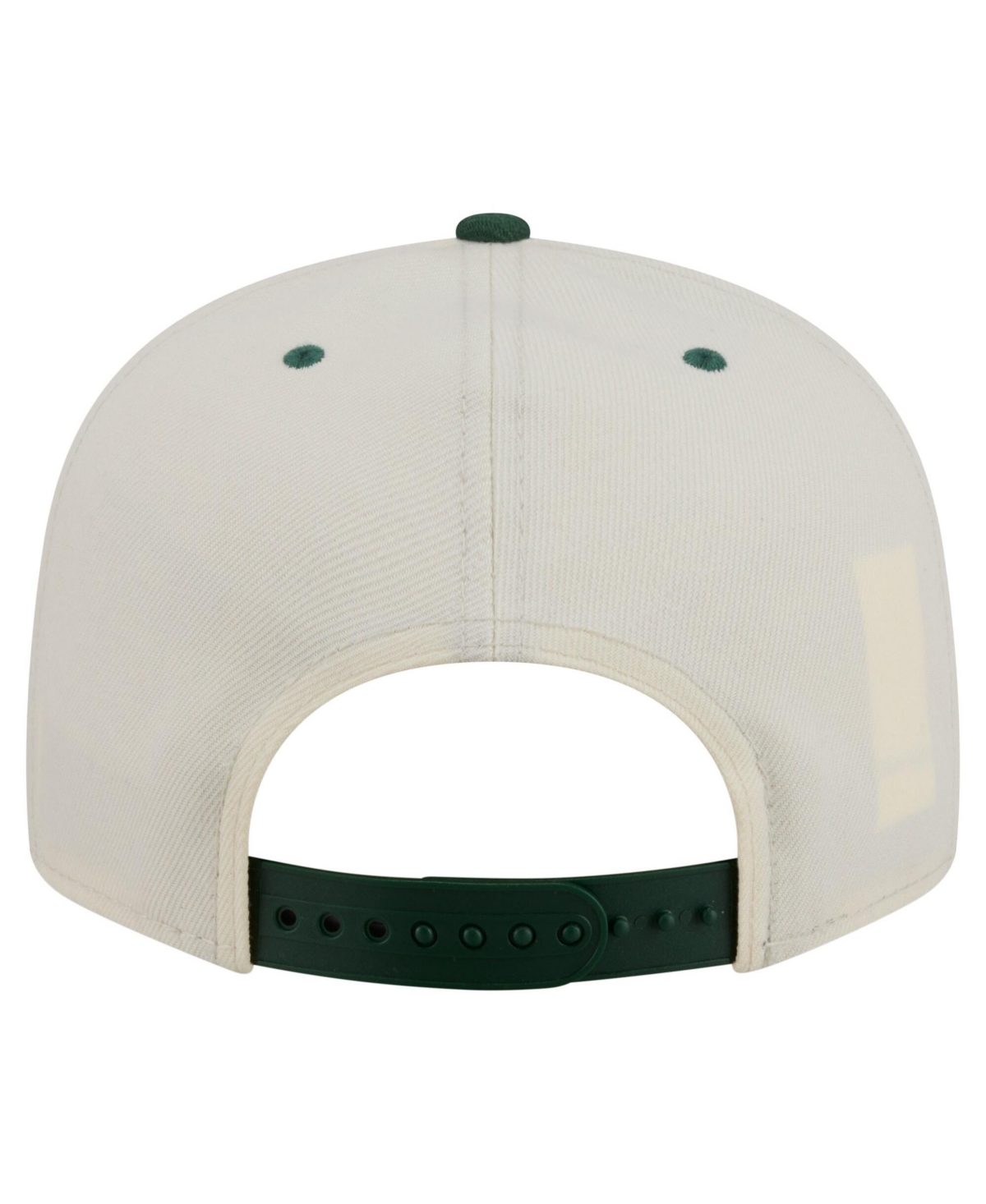 New Era Men's Cream Green Bay Packers Oversized Slogan 9FIFTY Snapback Hat