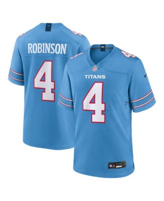 Men's Wan'Dale Robinson Light Blue Tennessee Titans Team Game Jersey