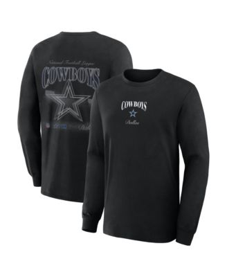 Men's Black Dallas Cowboys Midnight Falls Long Sleeve T-Shirt