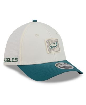 Men's Cream/Midnight Green Philadelphia Eagles 2026 NFL Training Camp 39THIRTY Flex Hat
