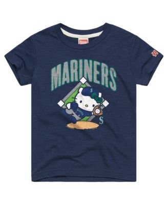 Toddler Navy Seattle Mariners Hello Kitty x MLB Tri-Blend T-Shirt