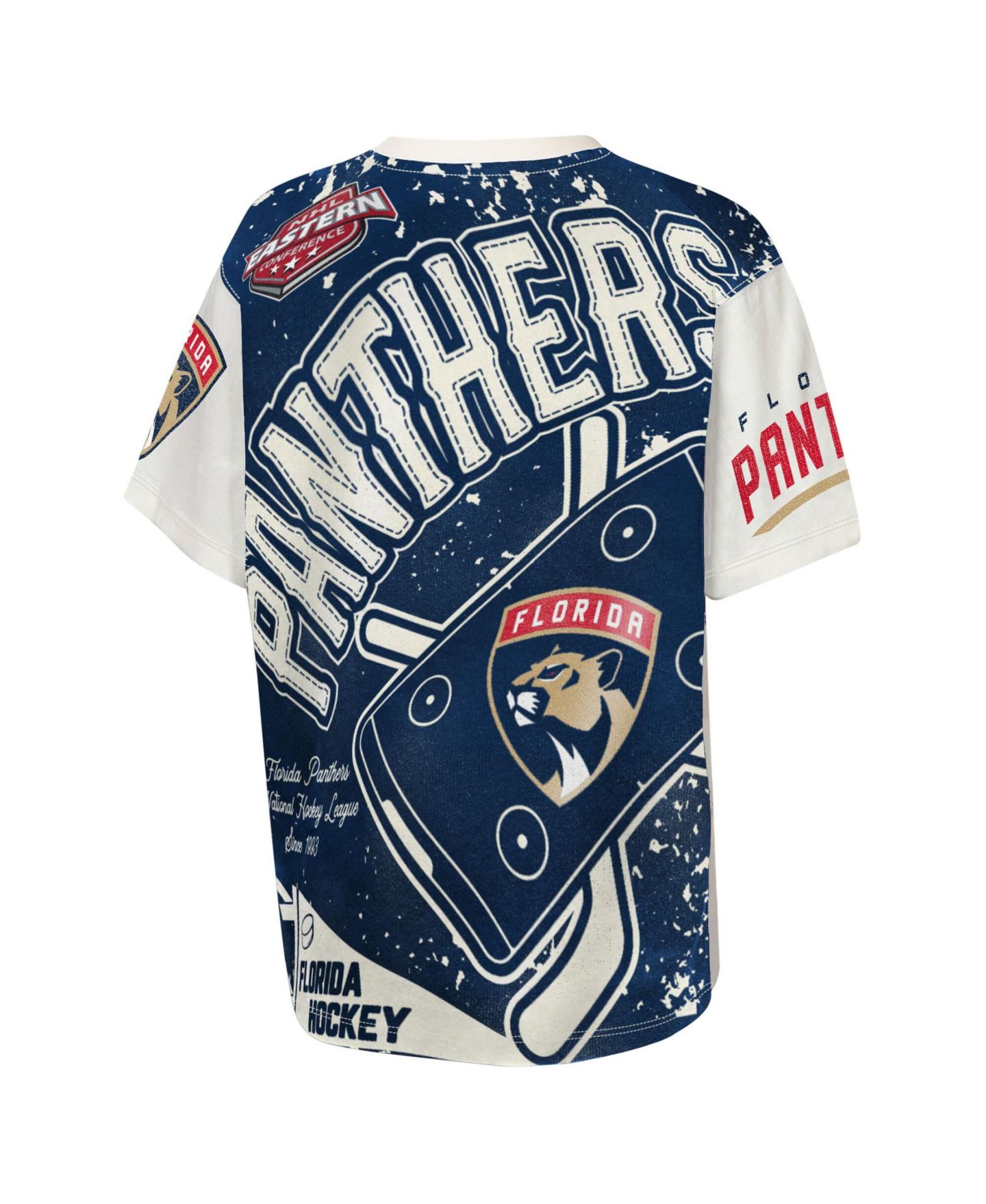 Детская футболка Outerstuff Cream Florida Panthers Top Player — фото 2
