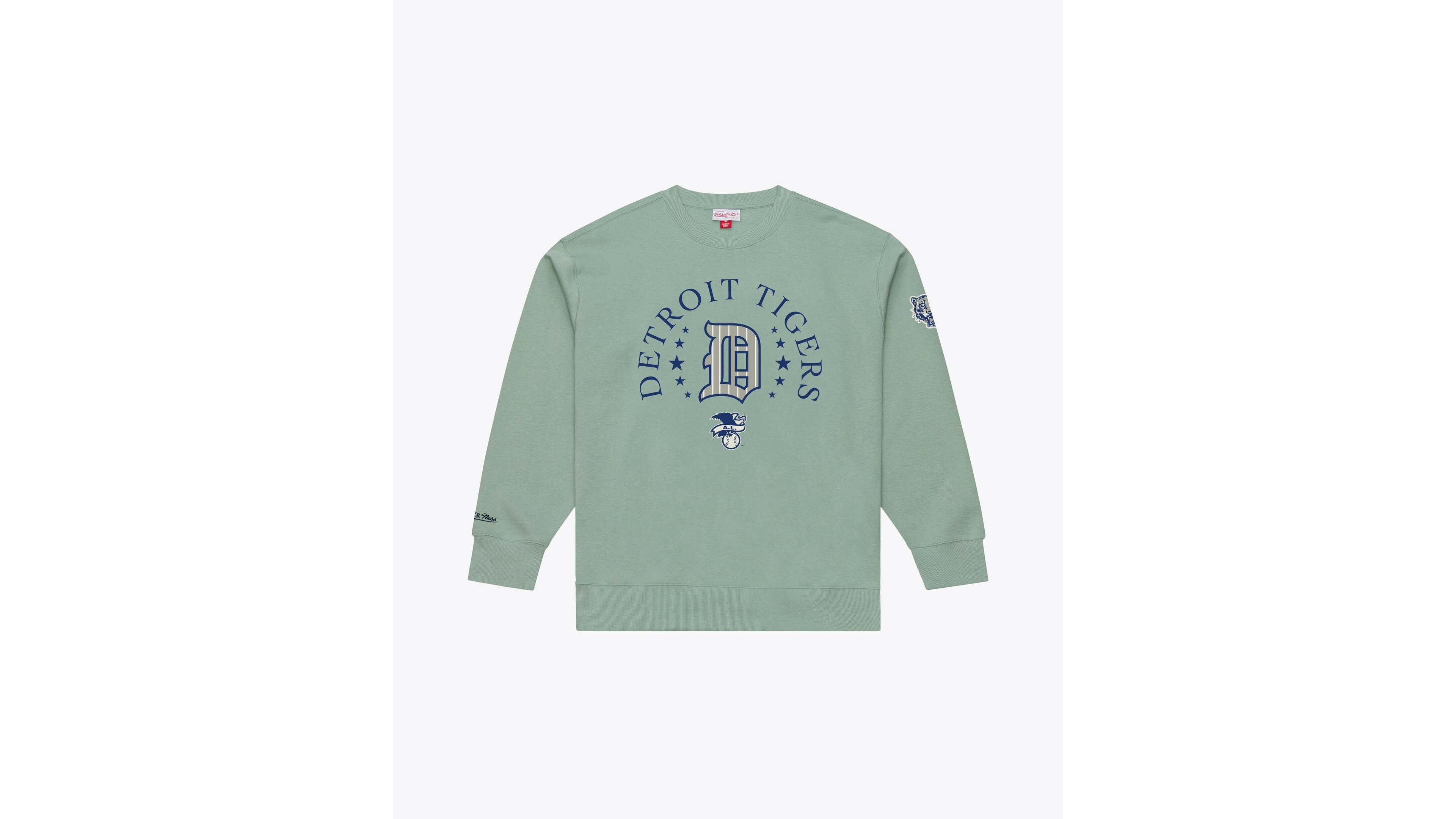 Mitchell & Ness Men's Green Detroit Tigers Yacht Rock Fleece Sweatshirt