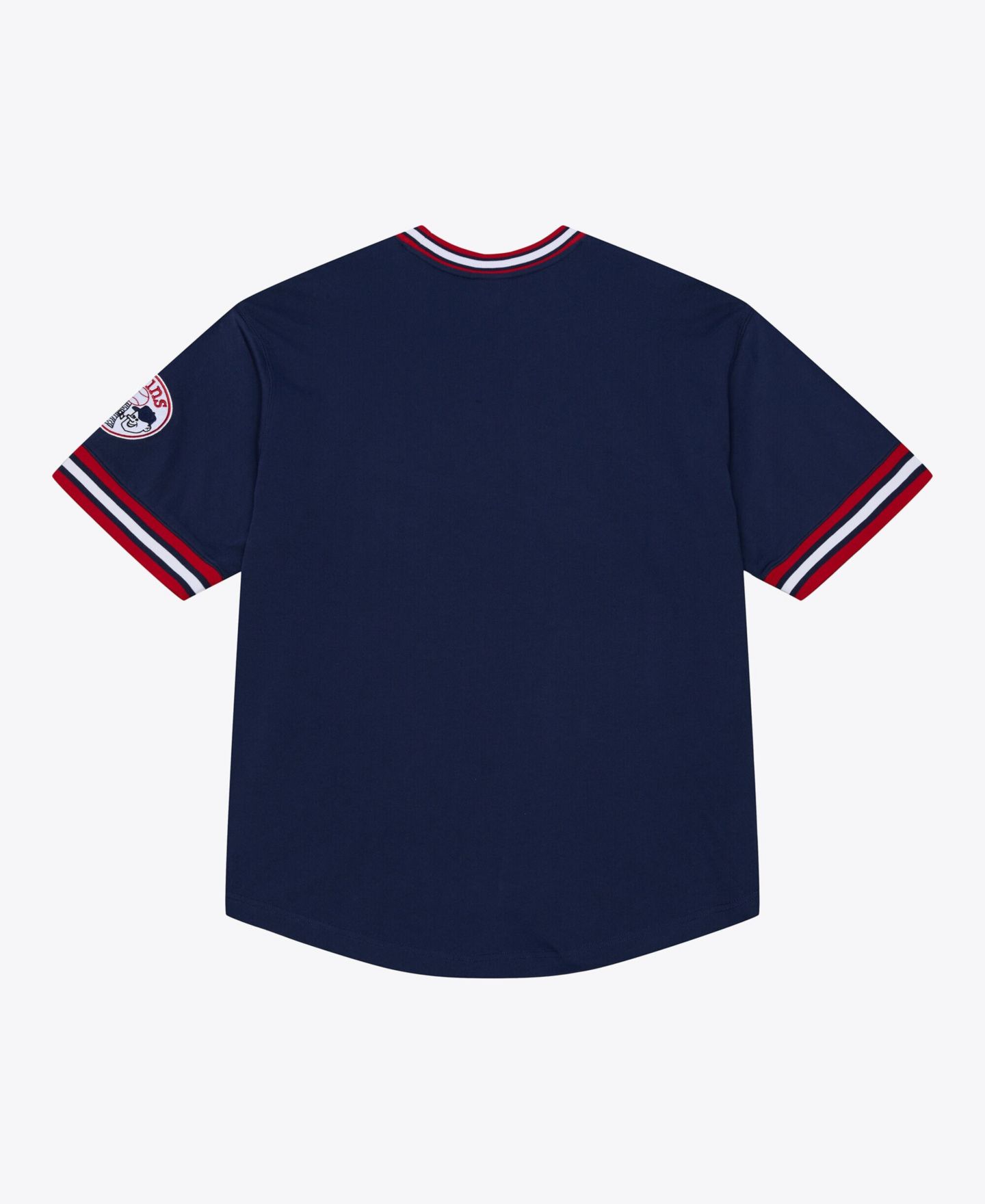 Мужская футболка Mitchell & Ness Navy Minnesota Twins Wild Pitch Ringer — фото 5