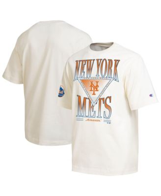 Men's Cream New York Mets Traditions Two Locations T-Shirt