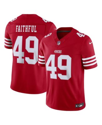 Men's The Faithful Scarlet San Francisco 49ers Vapor F.U.S.E. Stitched Limited Jersey