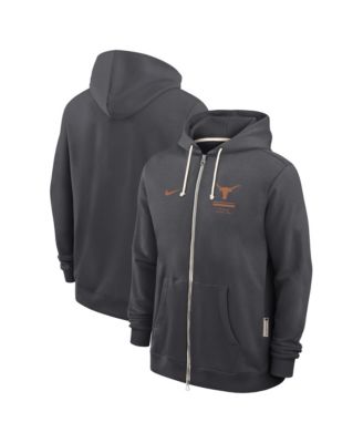 Men's Anthracite Texas Longhorns 2026 Sideline Standard Issue Dri-FIT Full-Zip Hoodie