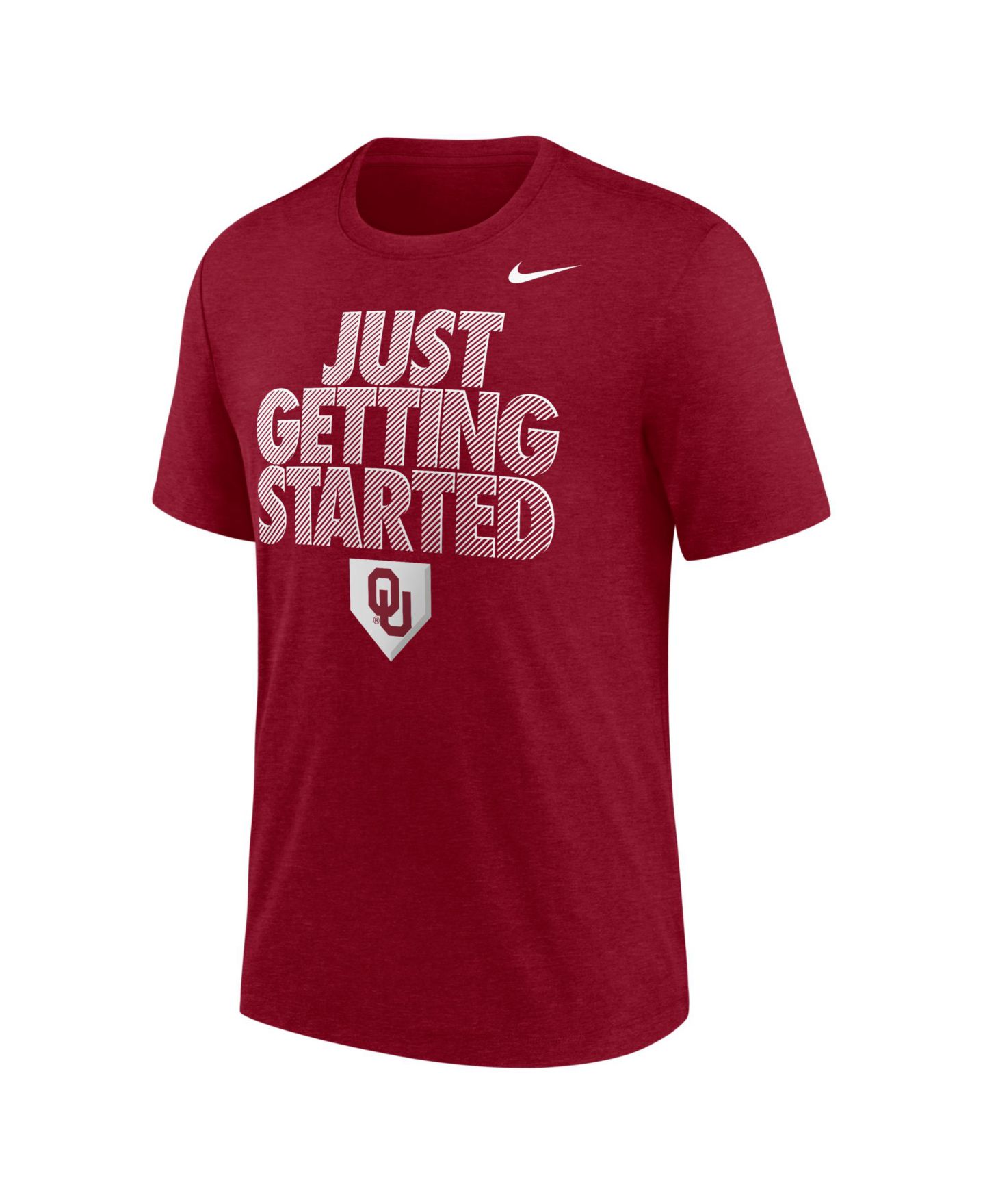 Мужская футболка Nike Crimson Oklahoma Sooners 2026 NCAA Baseball College World Series Dugout Tri-Blend — фото 1