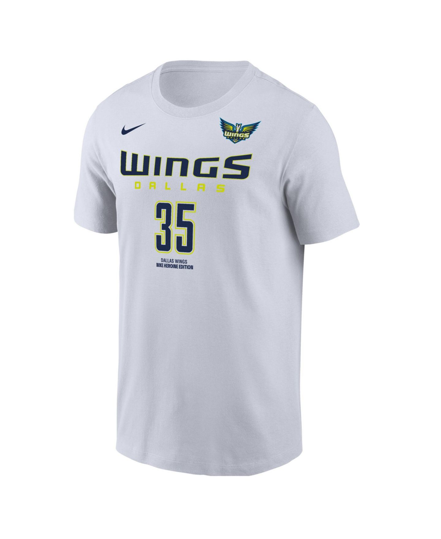 Мужская футболка Nike Azzi Fudd White Dallas Wings Name & Number Heroine Edition — фото 3