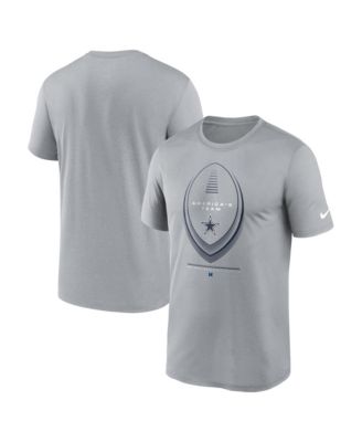 Men's Gray Dallas Cowboys Legend Icon Dri-FIT T-Shirt