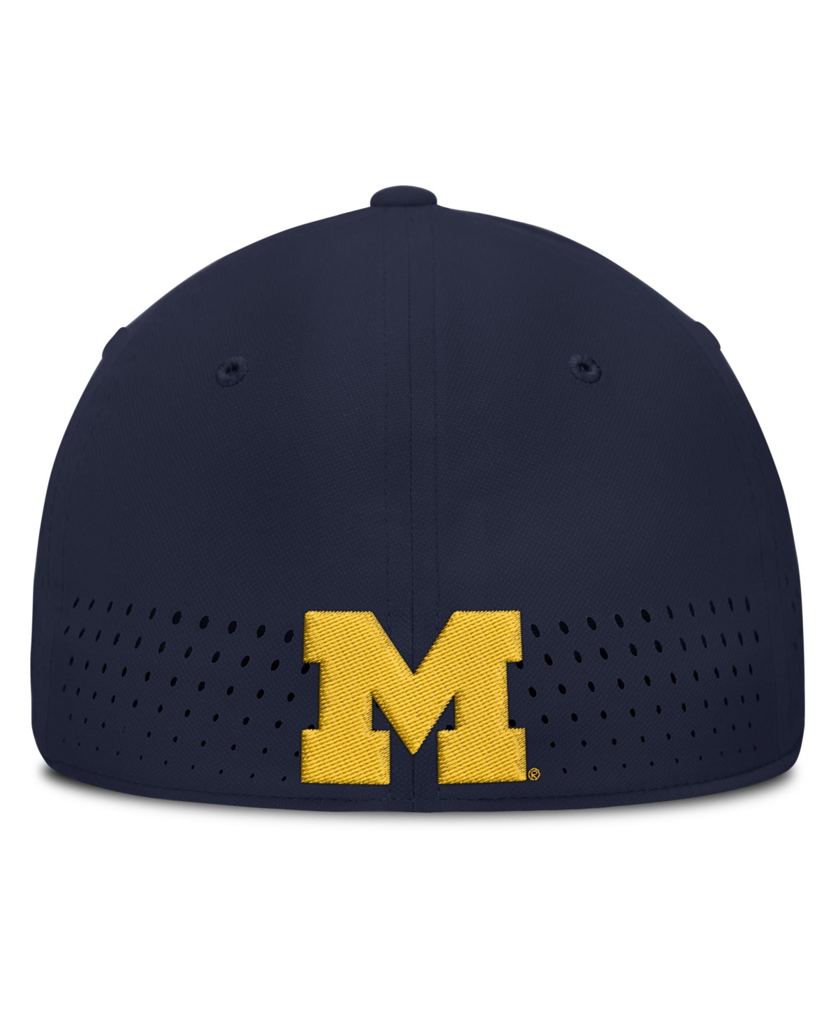 Jordan Men's Navy Michigan Wolverines Gameday Aerobill Swooshflex Dri-fit Hat