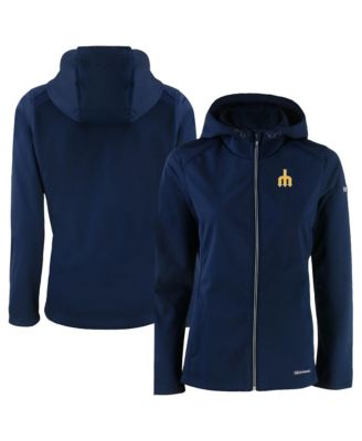 Women's Navy Seattle Mariners Evoke Eco Softshell Full-Zip Jacket