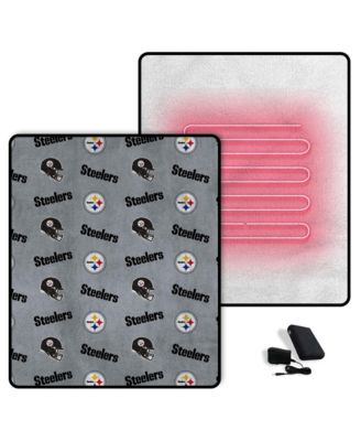 Pittsburgh Steelers Scattered Logos 60" x 70" Heated Blanket