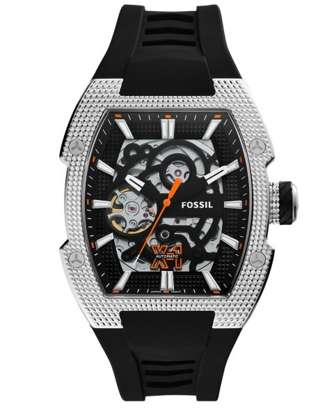 Мужские часы Fossil Machine X1 Automatic Black Silicone 44mm