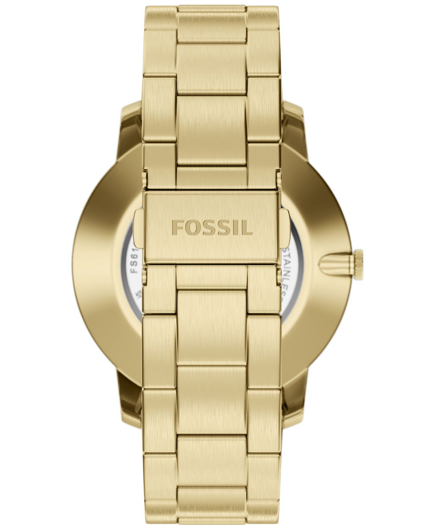 Мужские часы Fossil Minimalist Three-Hand Gold-Tone Stainless Steel Watch 44mm — фото 2