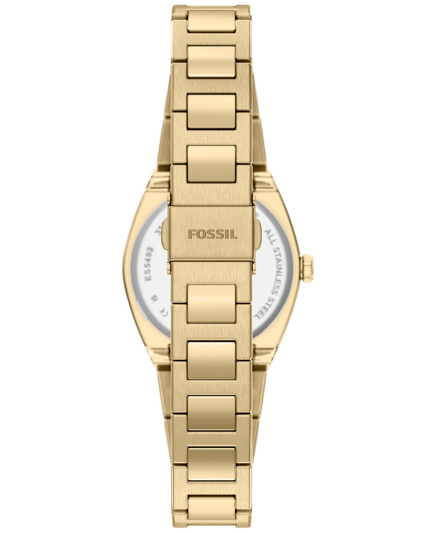 Женские часы Fossil Everett с тремя стрелками, золотистая сталь, 27 мм — фото 2