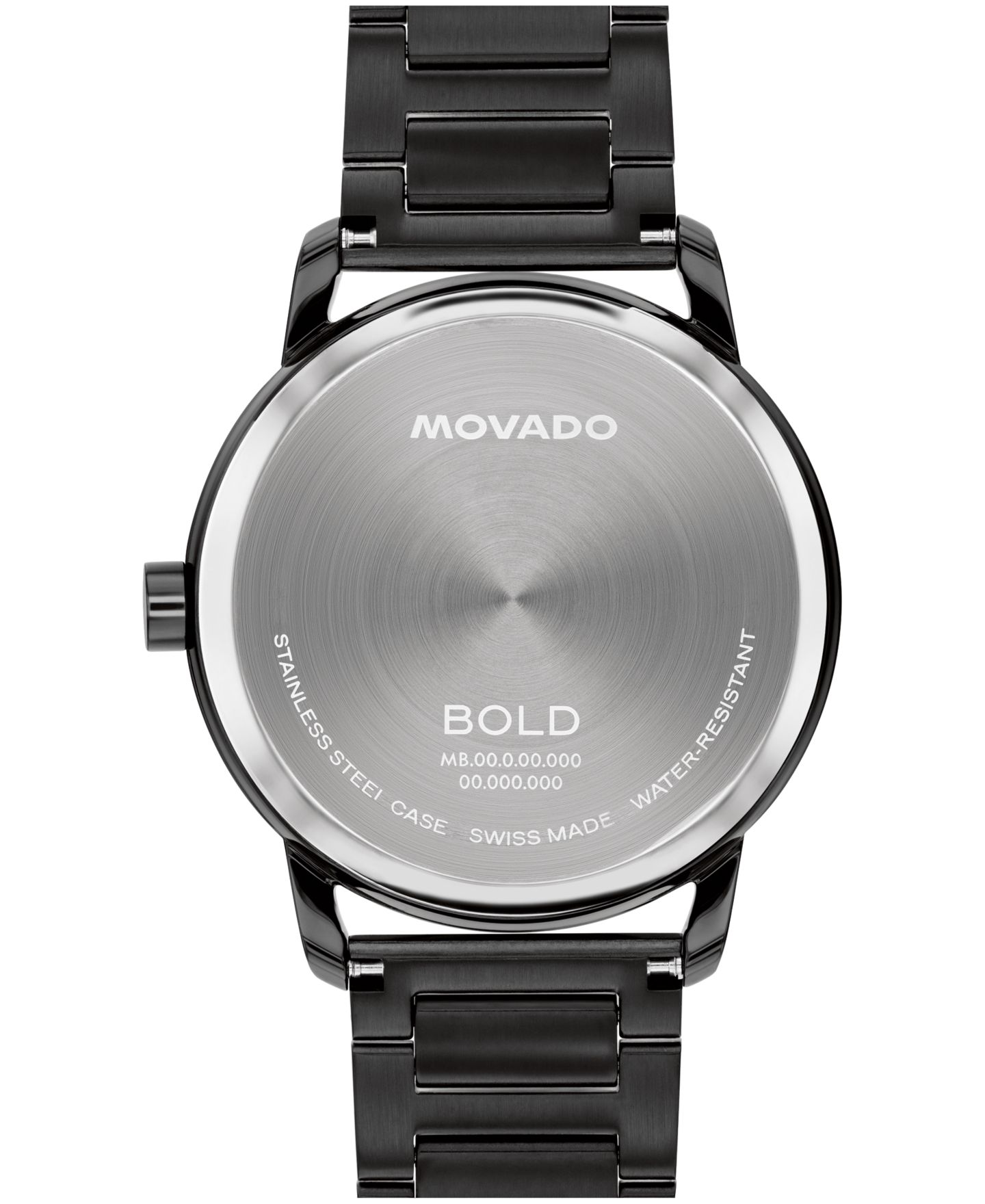 Мужские часы Movado Bold Echo Swiss Quartz Ionic Plated Black Stainless Steel Watch 40mm — фото 3