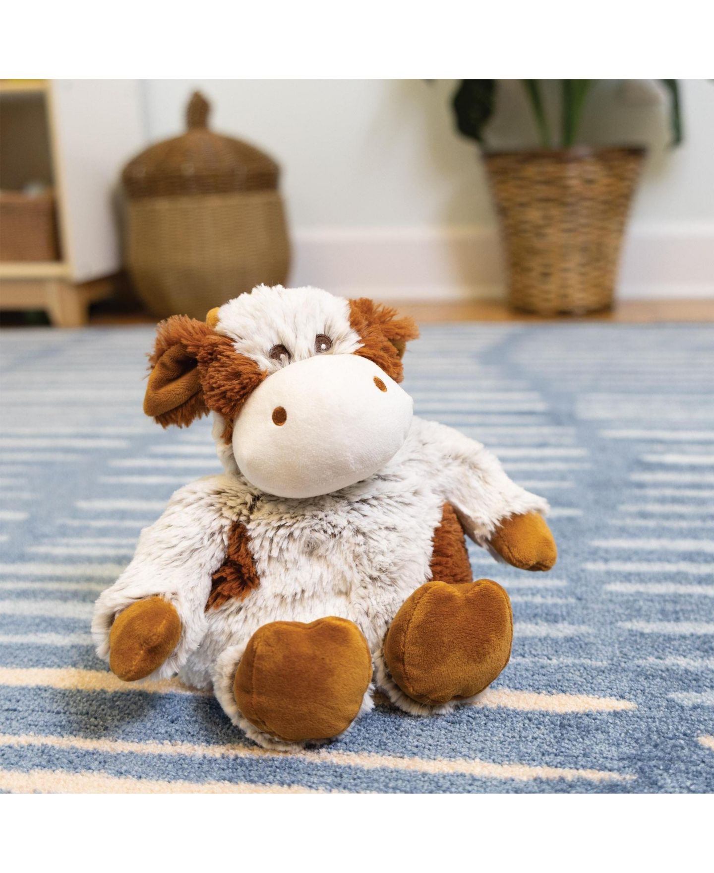 Детская мягкая игрушка Intelex Warmies Microwavable Plush 13" Cow, цвет: Белый — фото 7