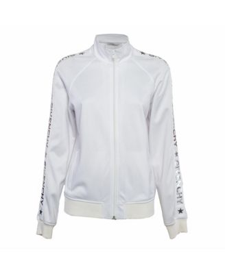 Women's Metallic Logo Print Jersey Jacket
