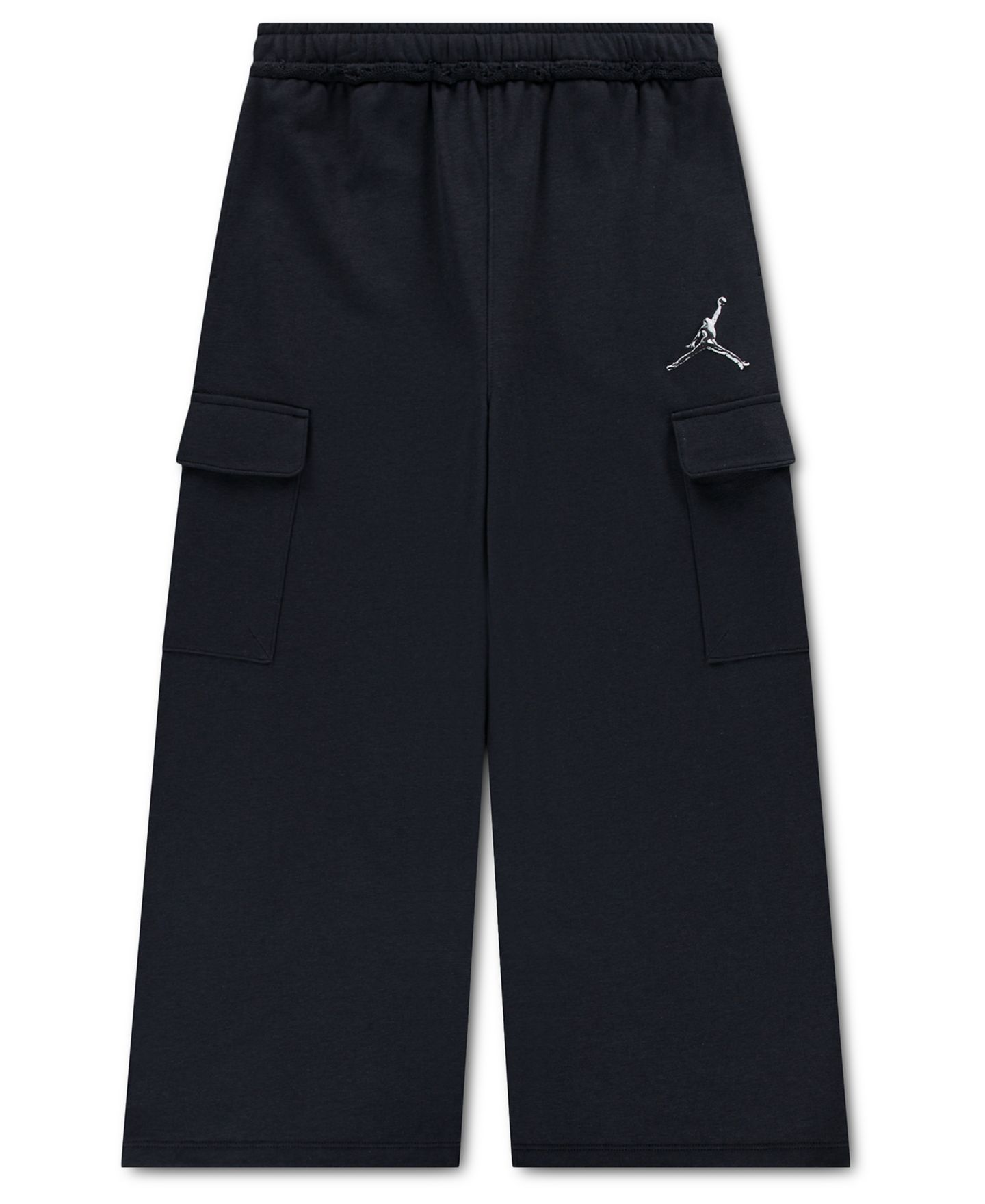 Брюки Jordan Girls' 7-16 Wide-Leg Cargo, цвет: Почти чёрный — фото 1
