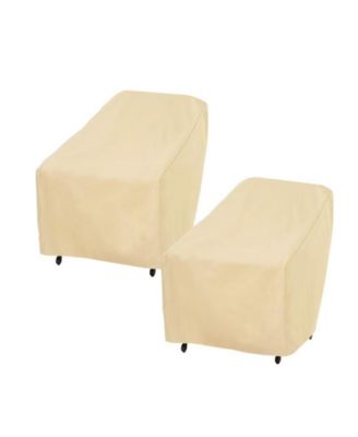 Patio Chair Covers for Outdoor Furniture, Waterproof 2 Pack, Heavy Duty Oxford Cloth, Large Lawn Chair Covers for Deep Seat Lounge