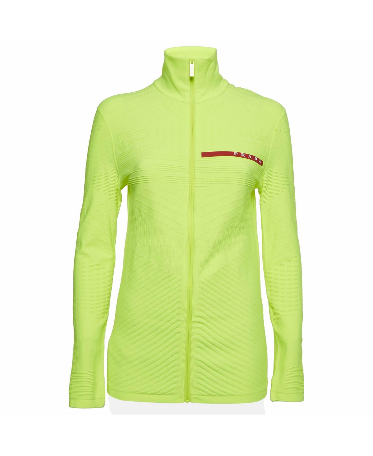 Pre-Owned Prada Women's Textured Jersey Zip-Up Jacket