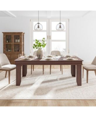 Wooden Dining Table 70.87 Inch, Kitchen Table Seats 6-8 People for Dining Room & Family Dinner