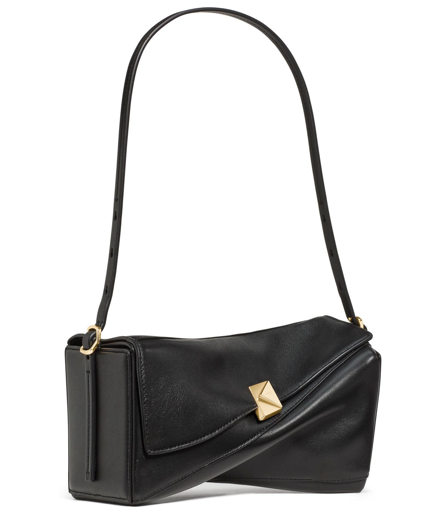 Женская сумка kate spade new york Deco Twisted Small Flap Shoulder, цвет: Чёрный — фото 4