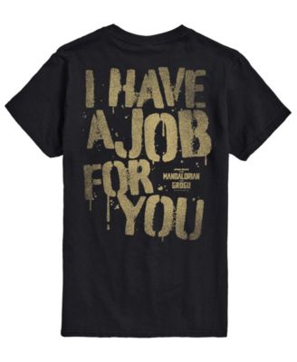 Men's The Mandalorian & Grogu Have Job For You Graphic T-Shirt