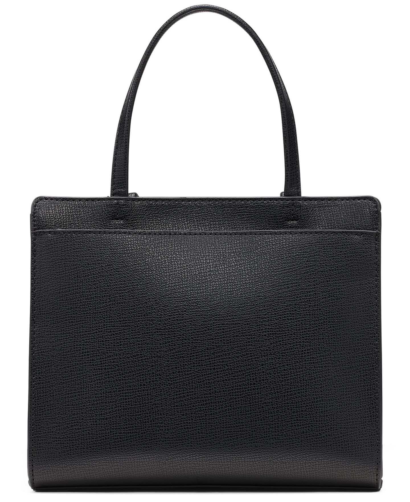 Женская сумка KARL LAGERFELD PARIS Maybelle Logo Print Small Satchel Handbag, цвет: Чёрный / Серебряный — фото 2