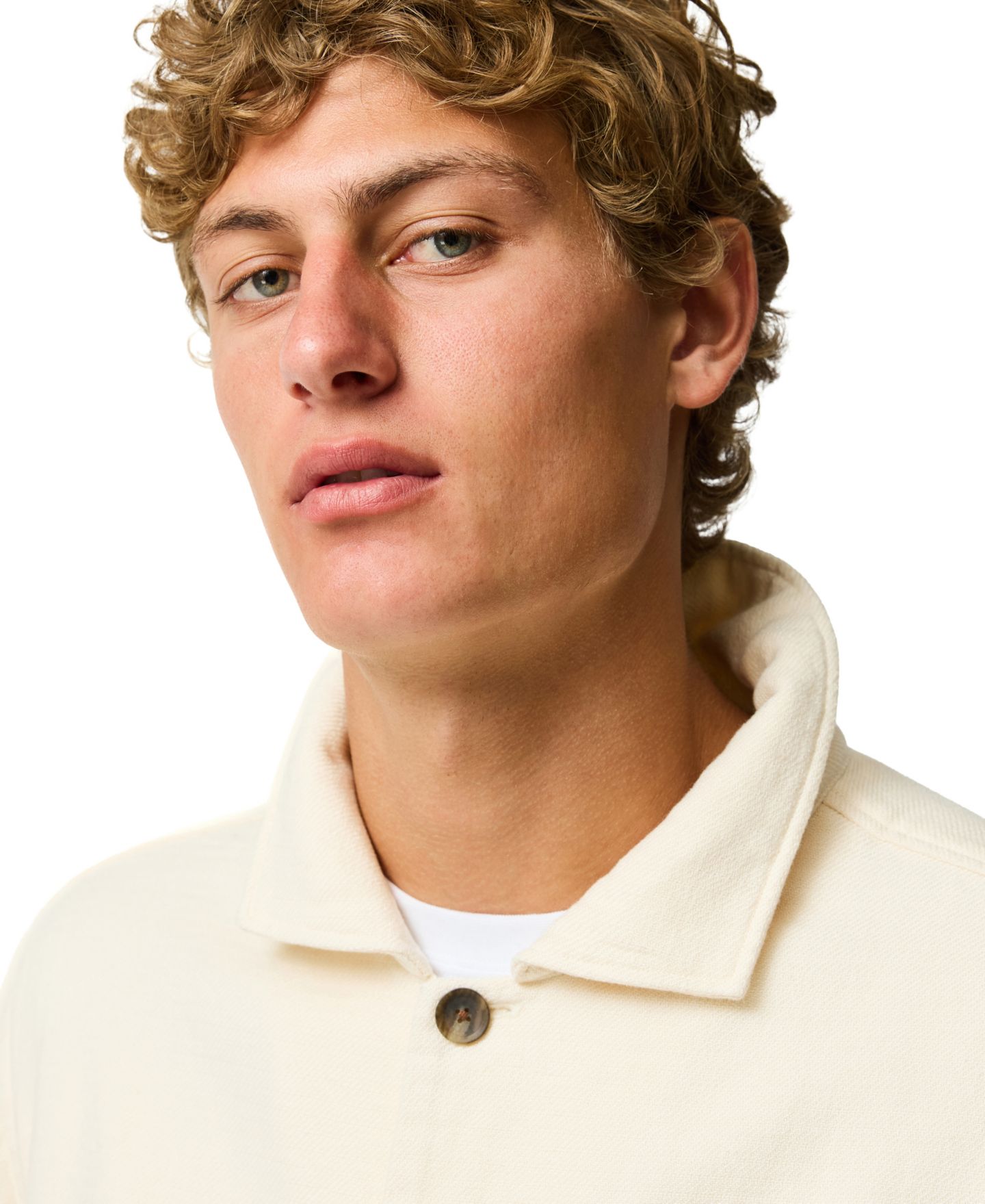Мужская рубашка Rodd & Gunn Rodd Gunn Newland Pass Cotton Overshirt, цвет: Натуральный — фото 7