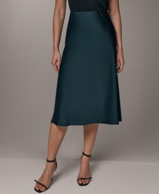 Women's Bias A-Line Midi Skirt