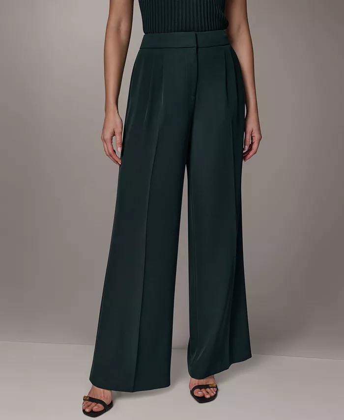 Women's Mid-Rise Wide-Leg Pants